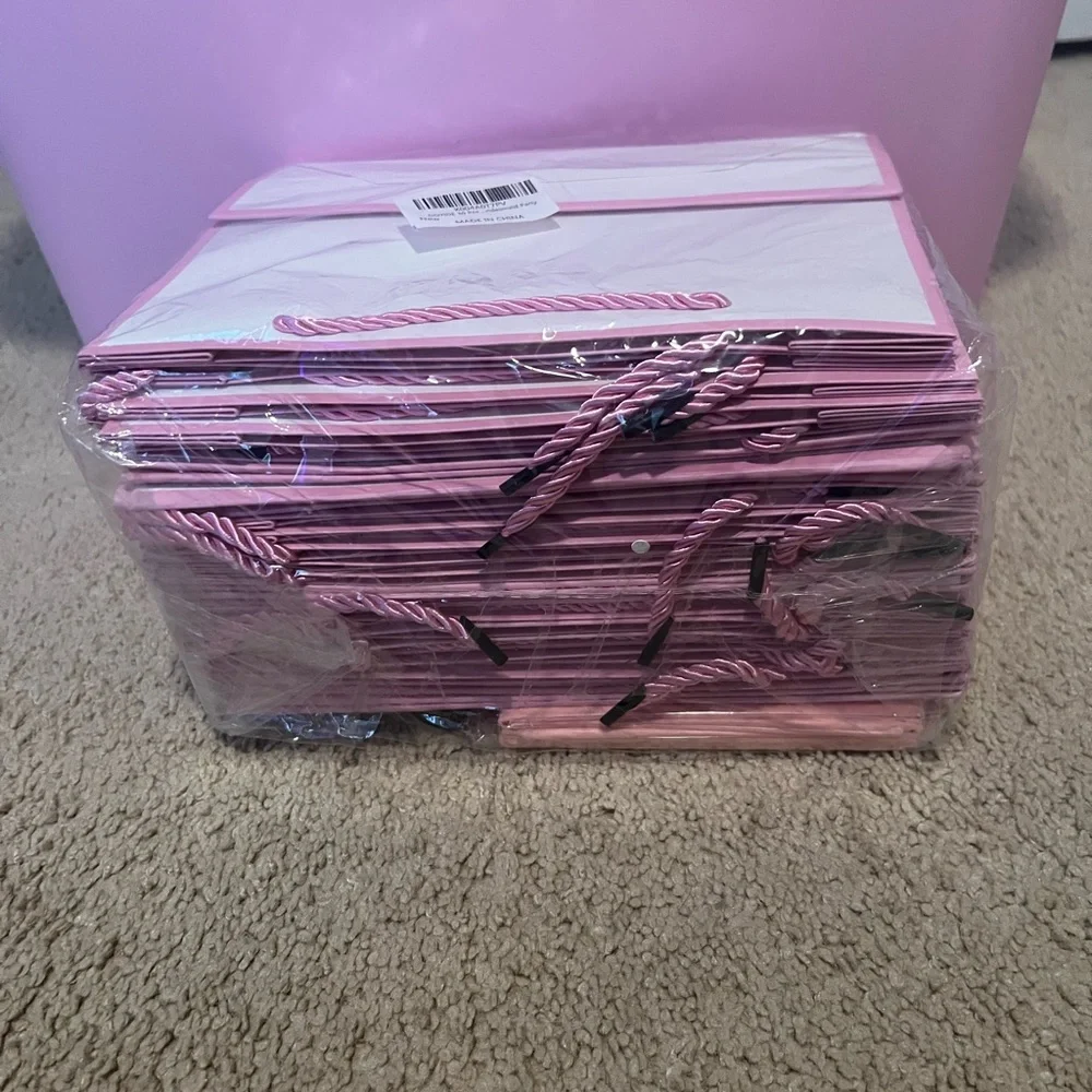 Pink Gift Bags with Cards